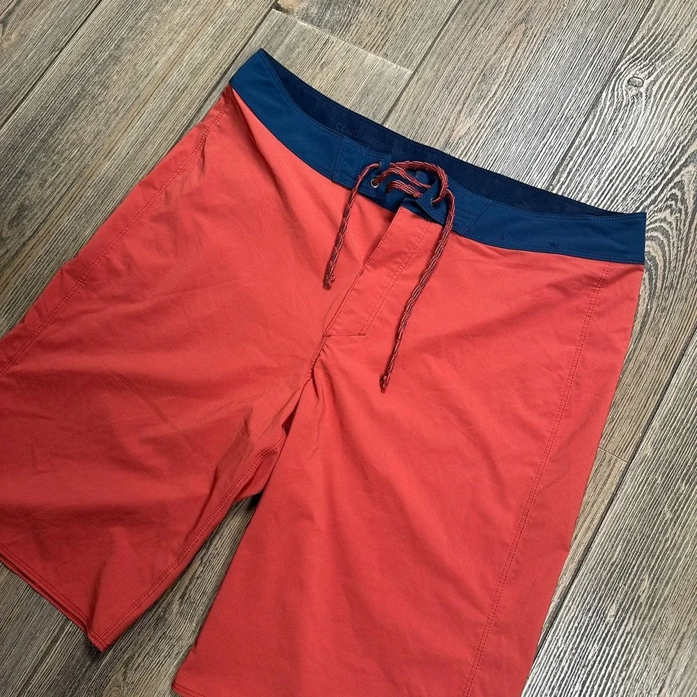 Patagonia Hydropeak Board Shorts 32 Sumac Red Swim Trunks - Picture 2 of 7